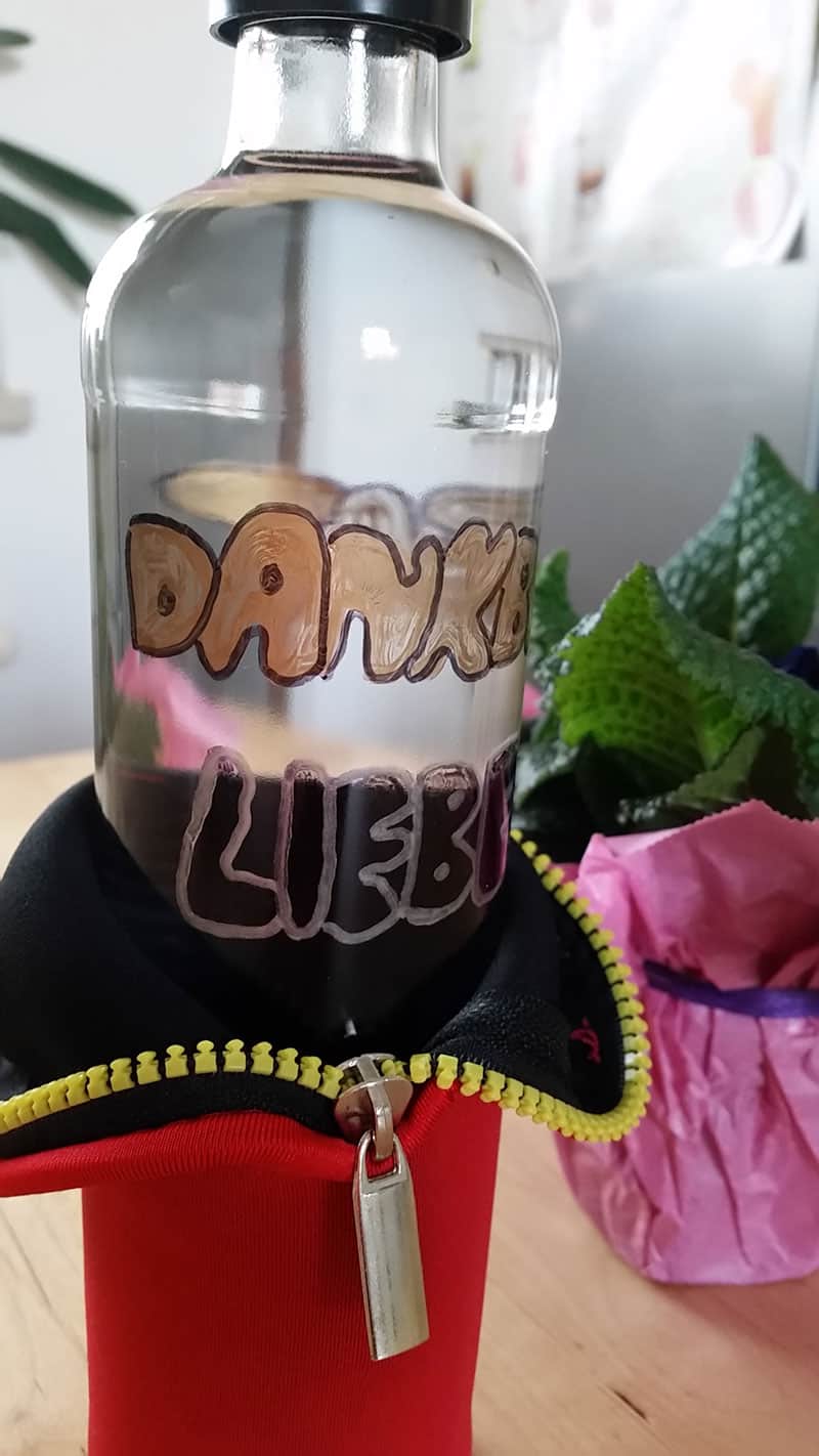 Flasche Liebe - Dankbarkeit