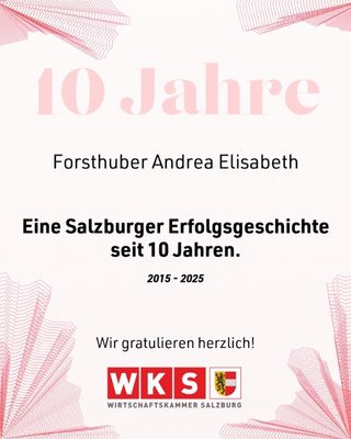 10 Jahre Ehrung Wirtschaftskammer Salzburg