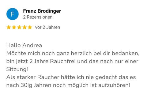 Feedback Franz Brodinger Rauchfrei H