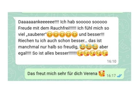 Feedback Verena Putz Rauchen aufhören