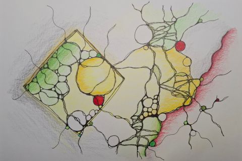 Neurographik Zeichnung - Mehr Leichtigkeit Neurographik Zeichnung - Mehr Leichtigkeit