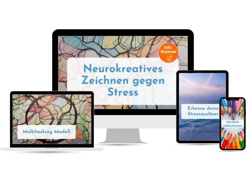 Mockup Neurokreatives Zeichnen gegen Stress